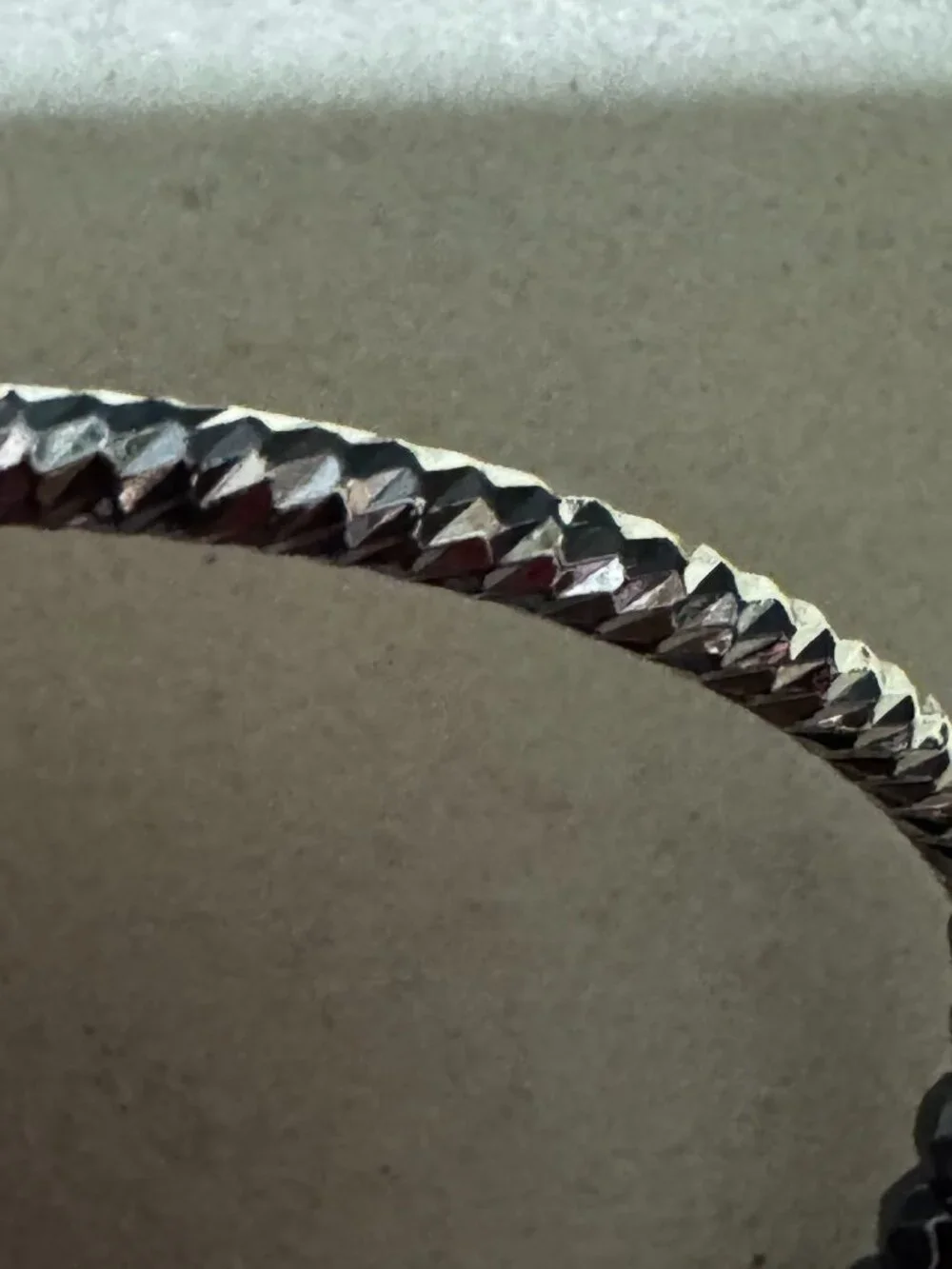 Slide Style Adjustable Bracelet, Faceted Hematite, Fine Silver Plated